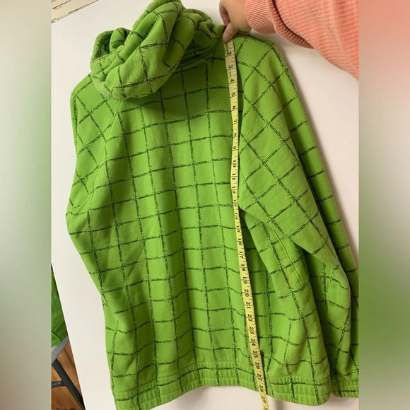 Teddy Fresh Mens Green Barbed Wire Hoodie Large Skater  Punk Street Wear Grunge - Picture 8 of 16